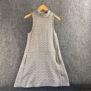 Free People Gray Chevron Mini Dress